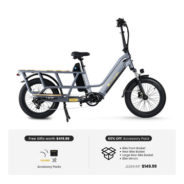 CycWagen Dual Battery Longtail Cargo Ebike