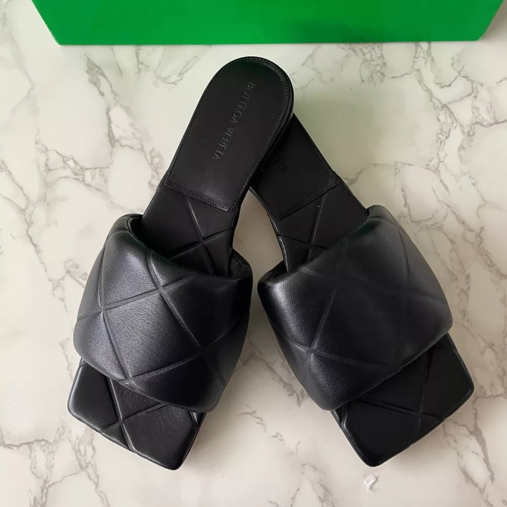 BOTTEGA VENETA Rubber Lido Mules Slides Shoes Flats Slippers