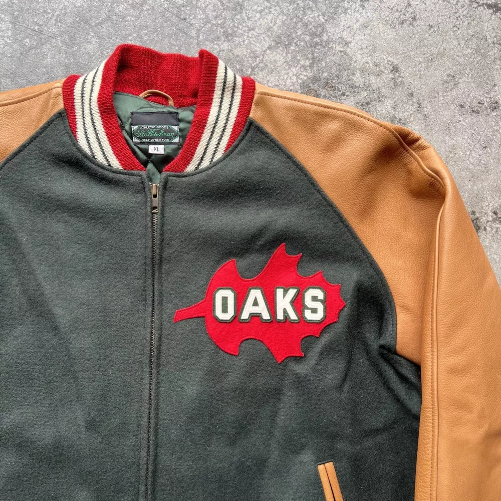 Stall & Dean Oakland Oaks MLB Jacket - Green, Size XL