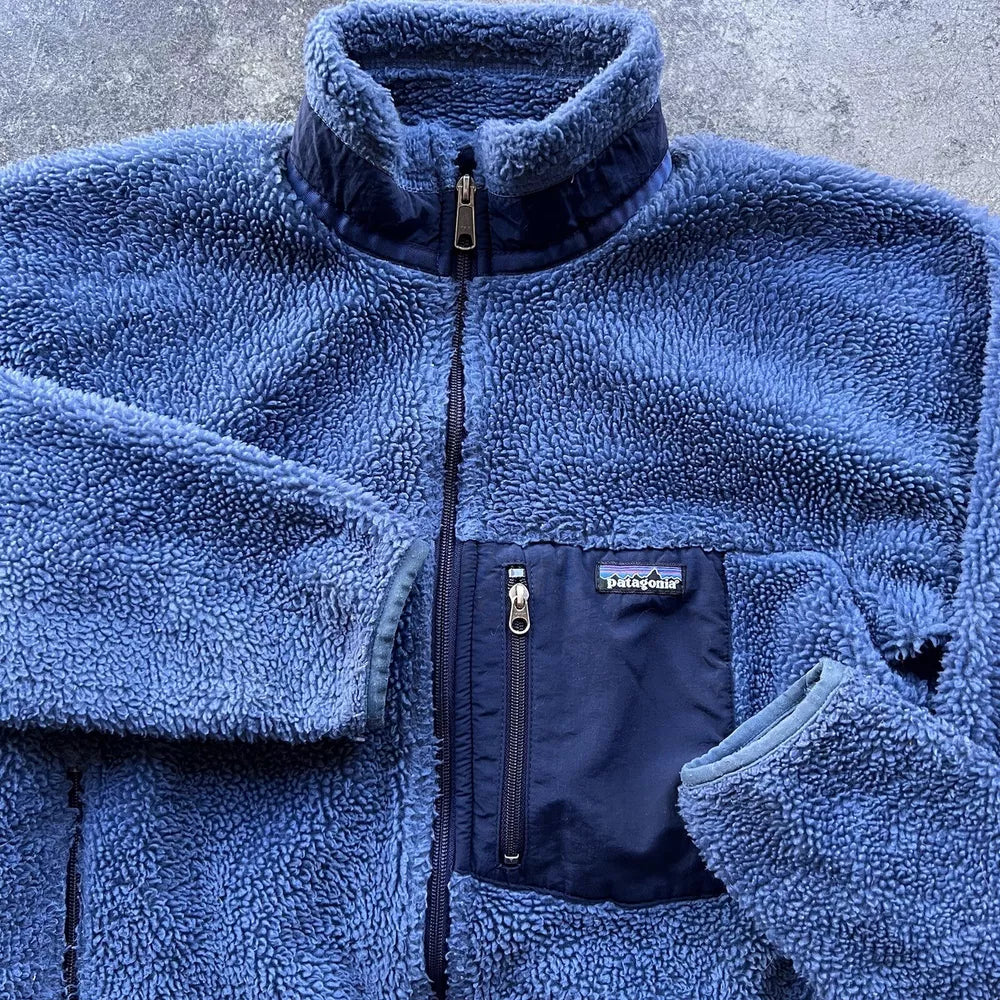 Vintage Patagonia 90s Overcoat Jacket - Blue, Size S