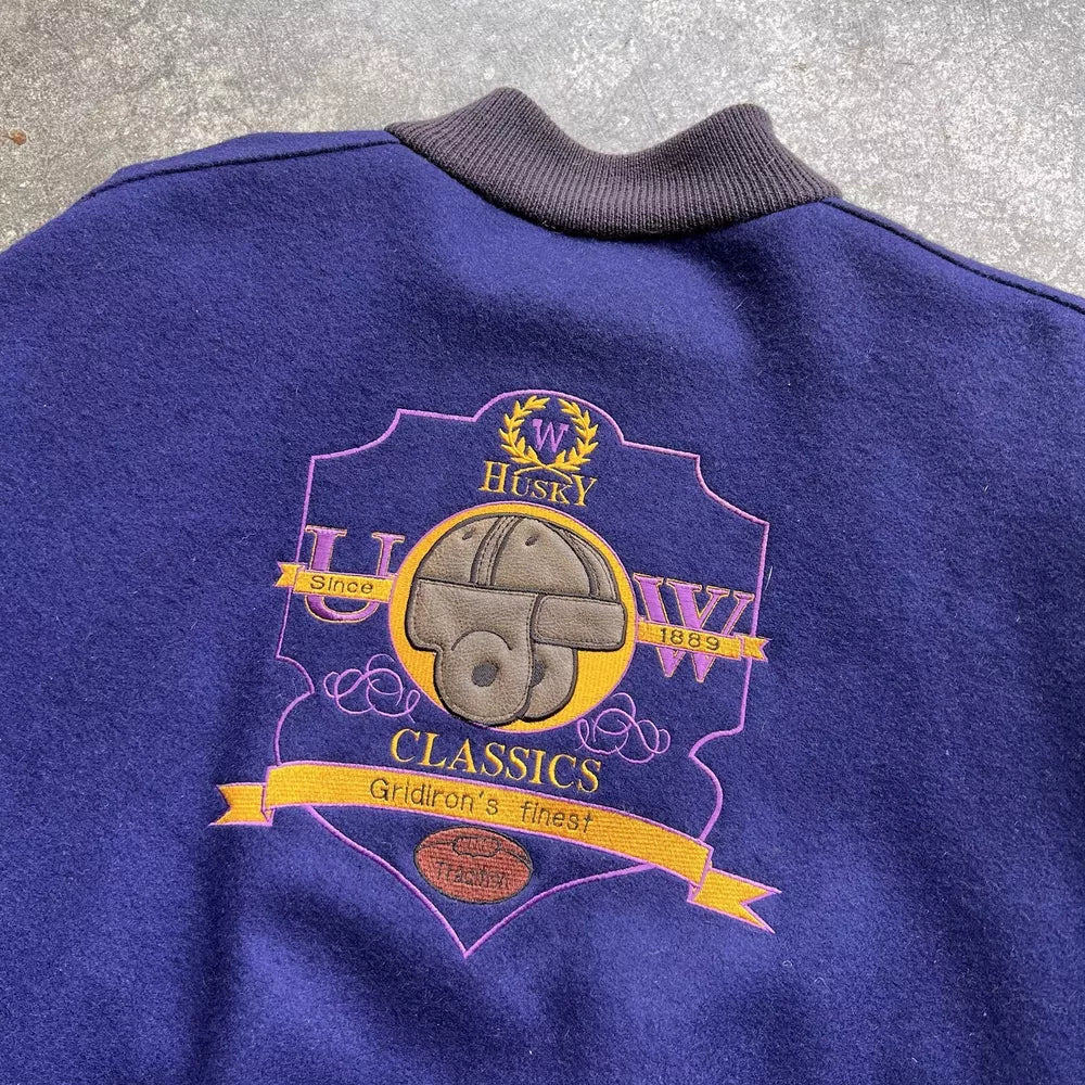 Vintage Skookum Varsity Jacket - Purple, Size 52